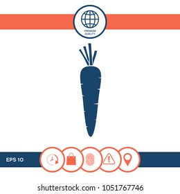Carrot symbol icon