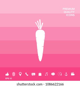 Carrot symbol icon