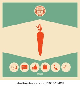 Carrot symbol icon