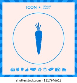 Carrot symbol icon