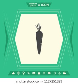 Carrot symbol icon