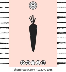 Carrot symbol icon