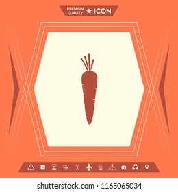 Carrot symbol icon