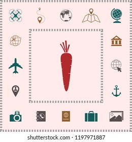 Carrot symbol icon
