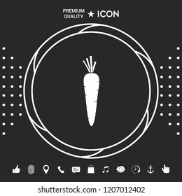 Carrot symbol icon