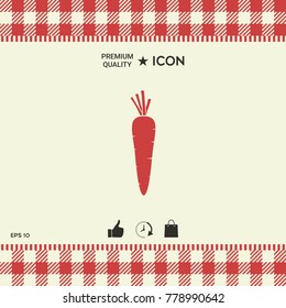 Carrot symbol icon
