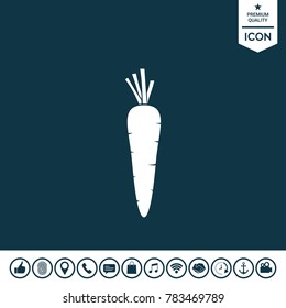 Carrot symbol icon