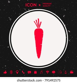Carrot symbol icon