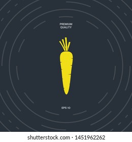 Carrot symbol icon. Graphic elements for your design
