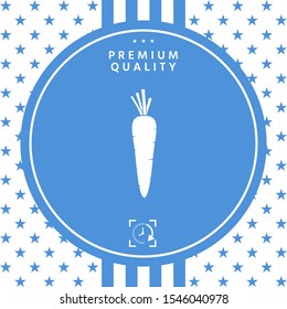 Carrot symbol icon. Graphic elements for your design