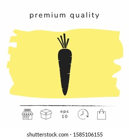 Carrot symbol icon. Graphic elements for your design