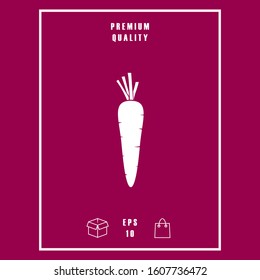 Carrot symbol icon. Graphic elements for your design