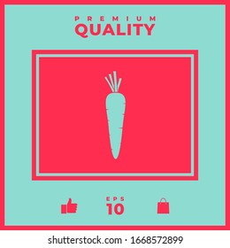 Carrot symbol icon. Graphic elements for your design
