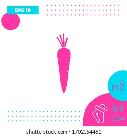Carrot symbol icon. Graphic elements for your design