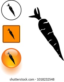 carrot symbol sign and button
