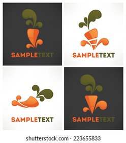 carrot symbols, icons and emblems