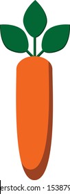 a carrot template in vector form. can be used as a logo or icon