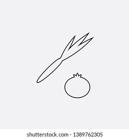 carrot tomato icon sign signifier vector