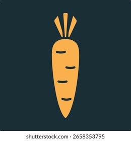 Cenoura na moda vetor prático importante Design de ilustração lindo colorido background.eps