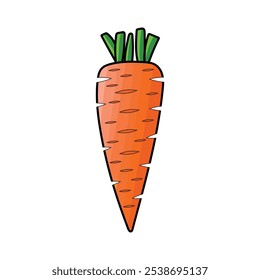 carrot vector art logo design illustration style