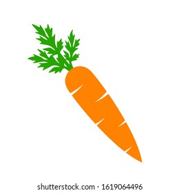 Carrot vector cartoon isolated on white background