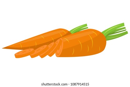 carrot vector design illustration