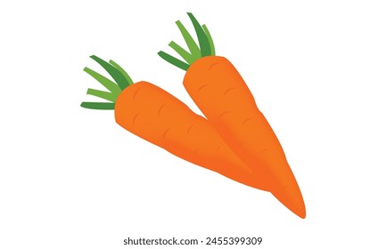 Carrot Vector Design And Illustration.
