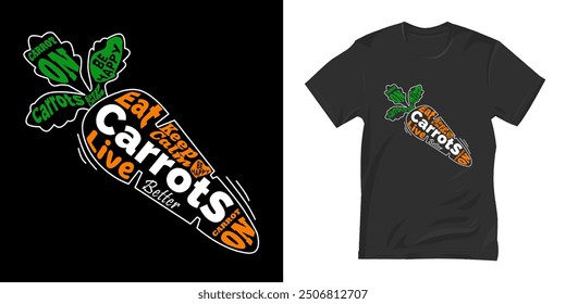 CARROT VECTOR DESIGN, CARROT LATERING DESIGN, WORLD VEGETABLE DAY THEME DESIGN