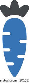 carrot vector glyph colour icon