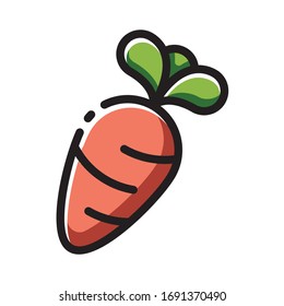 carrot vector graphic for any business