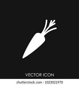 Carrot vector icon