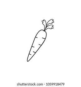 carrot vector icon 