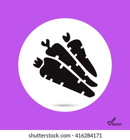 carrot vector icon