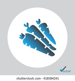 carrot vector icon