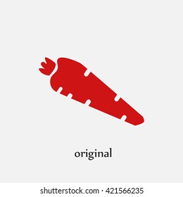 carrot vector icon
