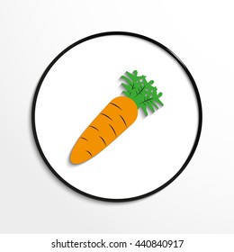 Carrot. Vector icon.