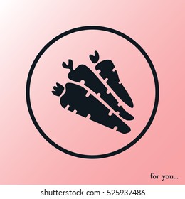 carrot vector icon