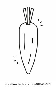 Carrot vector icon
