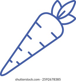 Carrot vector icon. Can be used for printing, mobile and web applications.