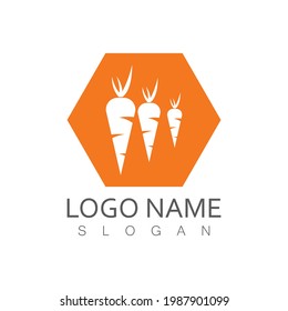 Carrot Vector icon design illustration Template