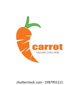 Carrot Vector icon design illustration Template