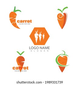 Carrot Vector icon design illustration Template