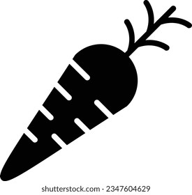 Carrot Vector Icon Glyph Style