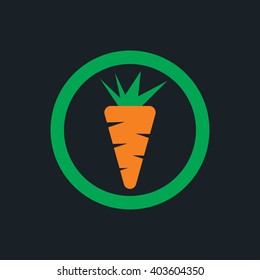 Carrot Vector Icon, Carrot Vector  illustration