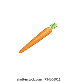 Carrot Vector, carrot icon illustration, EPS 10, cartoon carrot for food, poster, flyer, element design