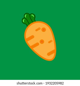 Icono de vector de restricción. Icono de restricción aislado en fondo gris. Ilustración del icono del vértice. Zanahoria, verdura, comida, vectores de estilo plano. Icono de zanahoria plana de naranja vectorial.