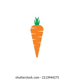 Icono de vector de restricción. Icono de restricción aislado en fondo blanco. Ilustración del icono del vértice. Zanahoria, verdura, comida, vectores de estilo plano. Icono de zanahoria plana de naranja vectorial.