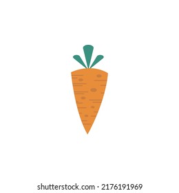 carrot vector icon on a white background.