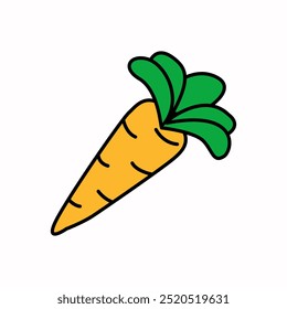 carrot vector icon simple ilustration