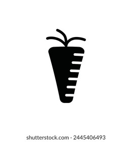 Carrot vector icon. Vegetable flat sign design. Carrot symbol pictogram. Healthy food UX UI icon